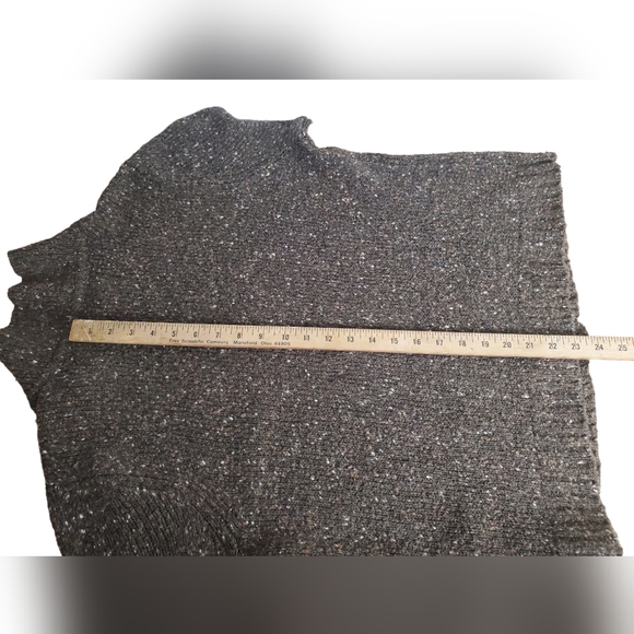 Women's Karen Scott Collared Cardigan. Heathered Brown. LG - Picture 11 of 11